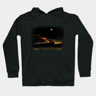 Gorgeous Old LMS LNER Steam Train Poster Hoodie